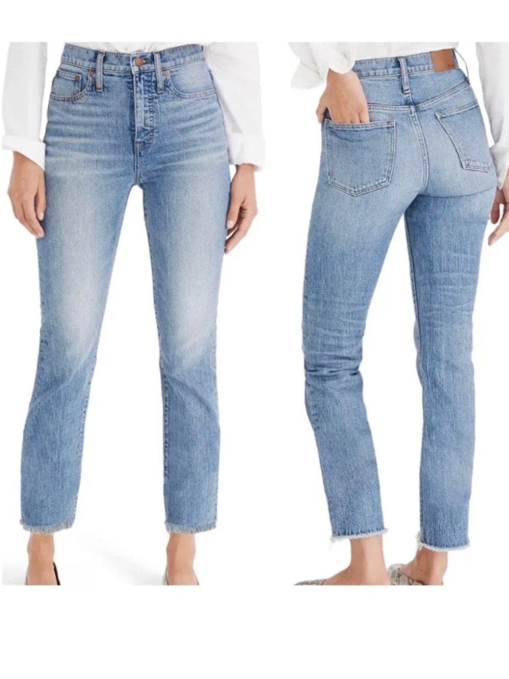 Madewell The Perfect Vintage 90's Mom Jean in Hoyne Wash: Raw-Hem Size 28